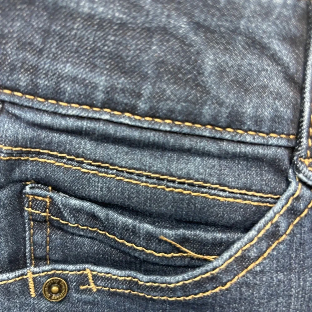 Democracy Ab Solution Straight Leg Jeans Indigo Blue Stretch Womens Size 10 #915